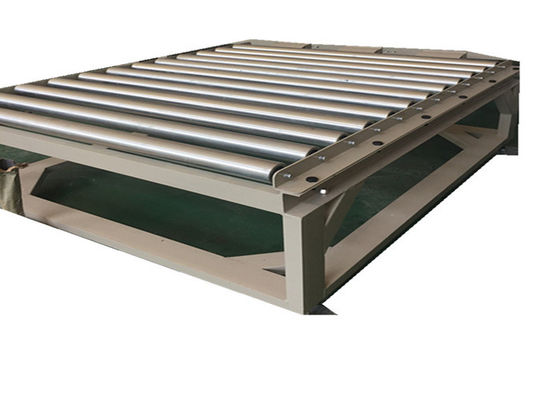음료 산업 380V 0.75KW 중력 이용 공급법 롤러 콘베이어